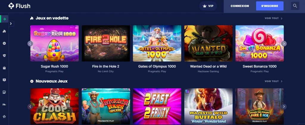 flush casino jeux