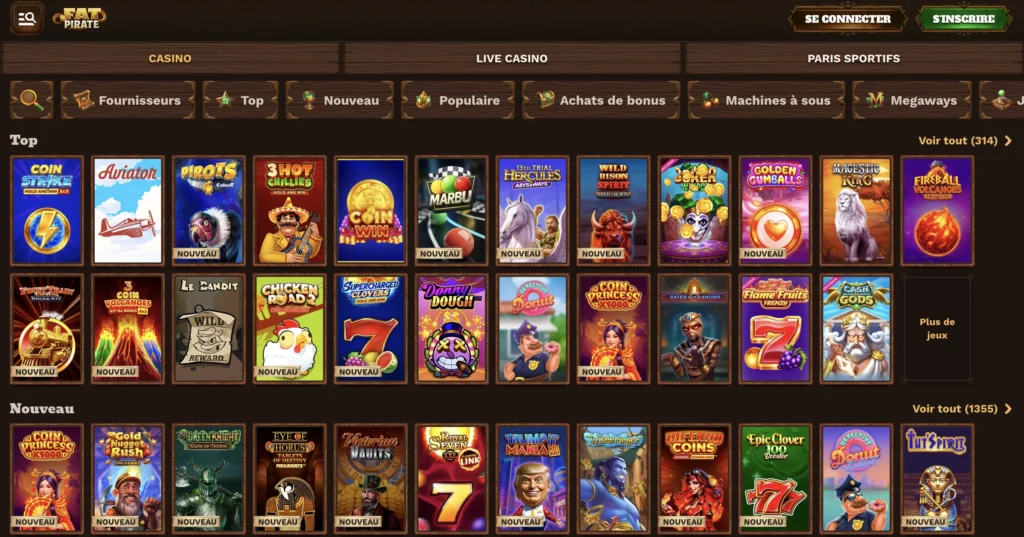 fatpirate casino jeux
