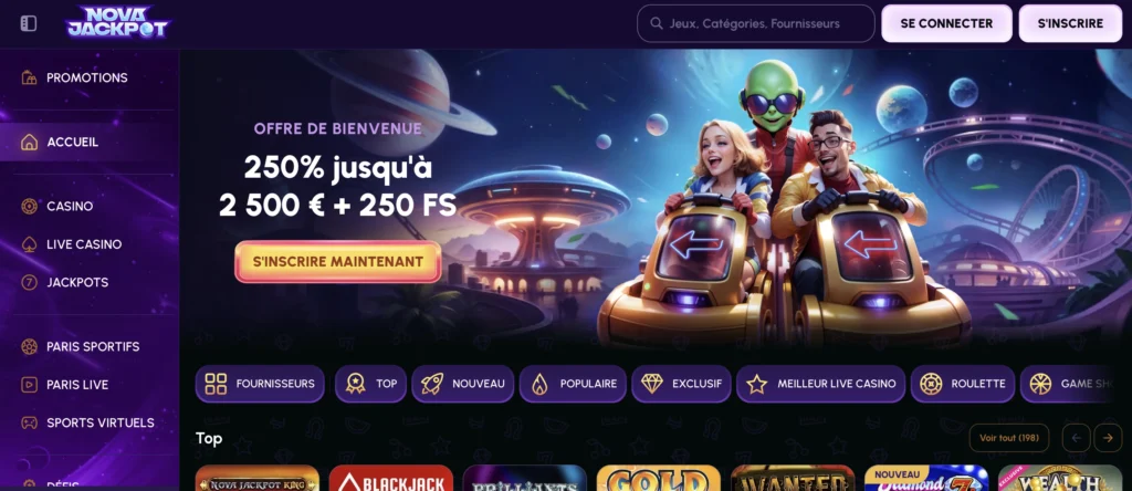 novajackpot casino