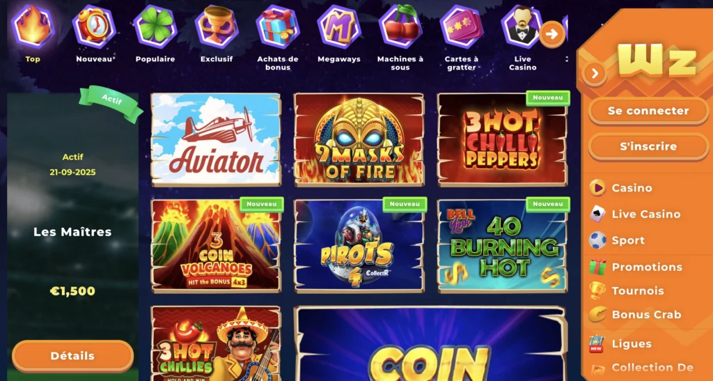 wazamba casino jeux
